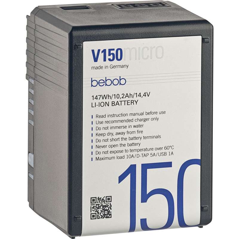 bebob V150MICRO 14.4V, 147Wh V-Mount Li-Ion Battery | Rig Designer