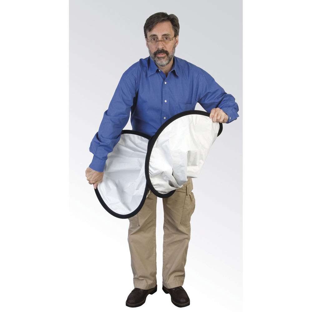 Impact Collapsible Circular Reflector Disc (Soft Gold/White, 12