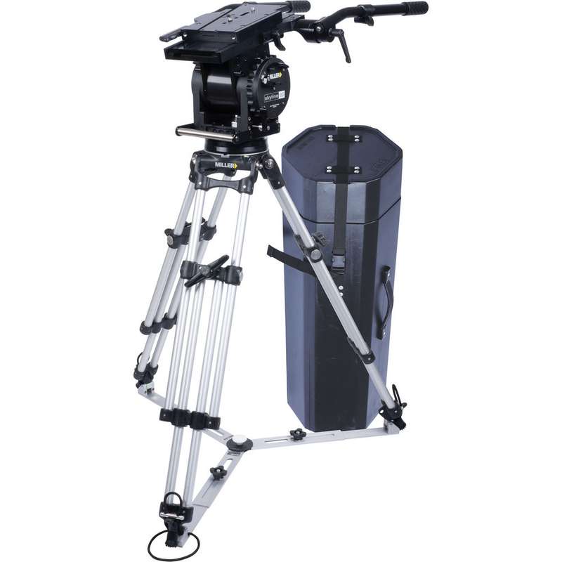 Miller Skyline 90 HD 1-Stage Alloy Tripod System with Ground Spreader ...
