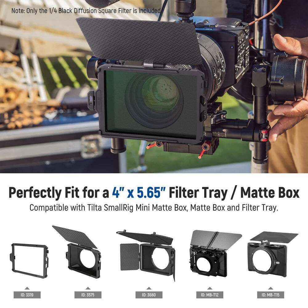 Diffusion Rigs Neewer Black Diffusion Mist Dreamy Effect Filter (4 x 5.65