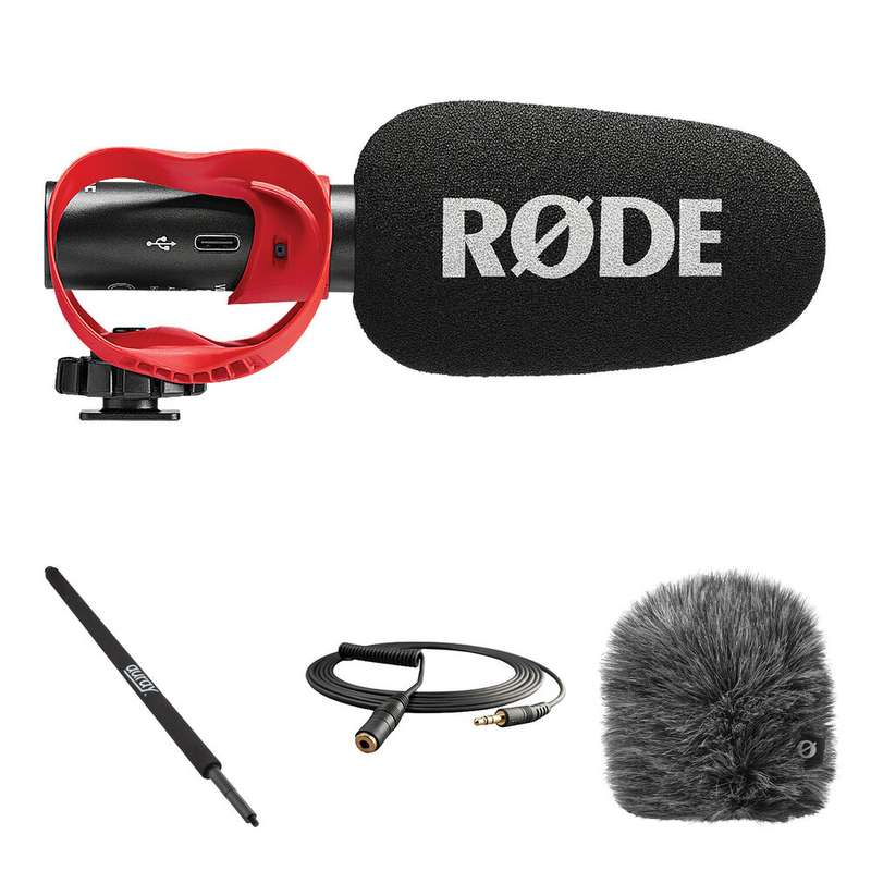 RODE VideoMic GO II-H Analog/USB Microphone Indoor/Outdoor Booming Kit ...