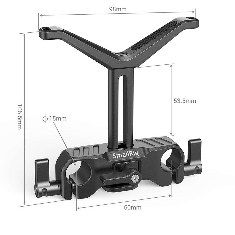 Left Hand Lens Support SmallRig 15mm LWS Universal Lens Support with 2.1